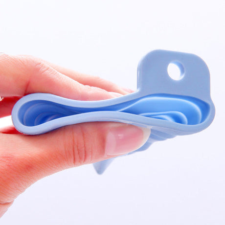 PVC Foldable Easy Washable Funnel - Blue