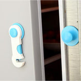 Child Safety Refrigerator Cabinet Protection Lock - White Pink