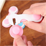 Child Safety Refrigerator Cabinet Protection Lock - White Pink