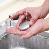 Stainless Steel Garlic Fishy Peculiar Smell Oder Remover Soap - Silver