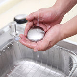 Stainless Steel Garlic Fishy Peculiar Smell Oder Remover Soap - Silver