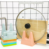 Multi-Functional Fancy Design Lid Spoon Holder Rack - Pink