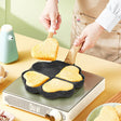 4 In 1 Heart Shape Non Stick Frying Pan - Dark Gray - Shop N Save