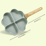 4 In 1 Heart Shape Non Stick Frying Pan - Dark Gray - Shop N Save
