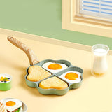 4 In 1 Heart Shape Non Stick Frying Pan - Dark Gray - Shop N Save