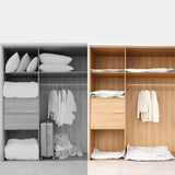 2 Pieces Vacuum Space Saving Clothes Storage Bag - 80x100cm - White - Shop N Save