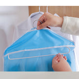 Multi Pockets Wardrobe Hanging Storage Fabric Rack - Purple