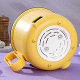 Food Cooking Pot With Lid Noodles Egg Boiler Multifunctional Hotpot Direct Power Mini Cooker - 1.5L - Yellow