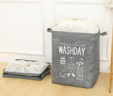Foldable Printed Portable Canvas Laundry Basket