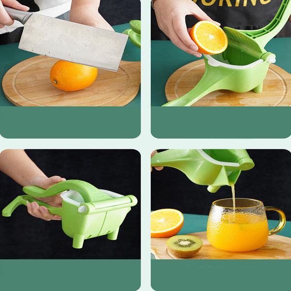Single Press Household Multifunctional Fruit Lemon Orange Squeezer Citrus Manual Hand-Held Extracting Juicer - Shop N Save
