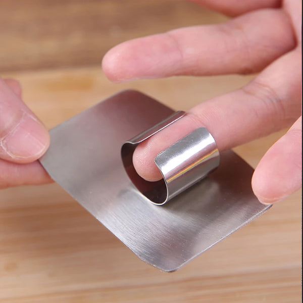 Stainless Steel Finger Protector Guard Multi-Purpose Cutting Household Kitchen Vegetable Cutter Hand Protector Finger Guards - Shop N Save