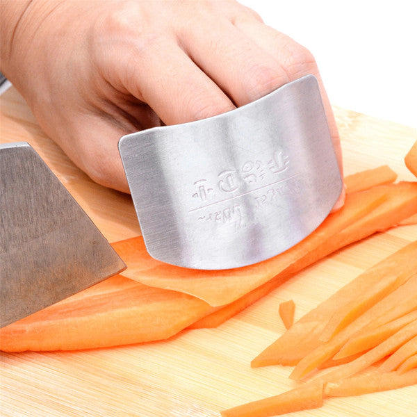 Stainless Steel Finger Protector Guard Multi-Purpose Cutting Household Kitchen Vegetable Cutter Hand Protector Finger Guards - Shop N Save
