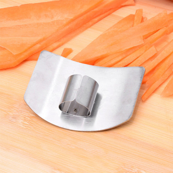 Stainless Steel Finger Protector Guard Multi-Purpose Cutting Household Kitchen Vegetable Cutter Hand Protector Finger Guards - Shop N Save