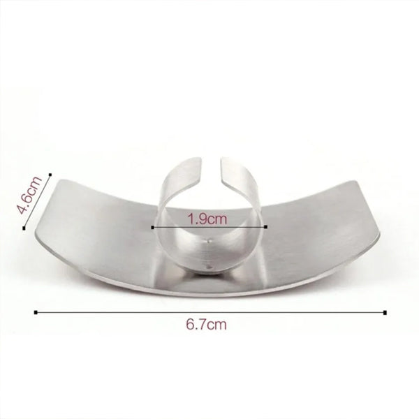 Stainless Steel Finger Protector Guard Multi-Purpose Cutting Household Kitchen Vegetable Cutter Hand Protector Finger Guards - Shop N Save
