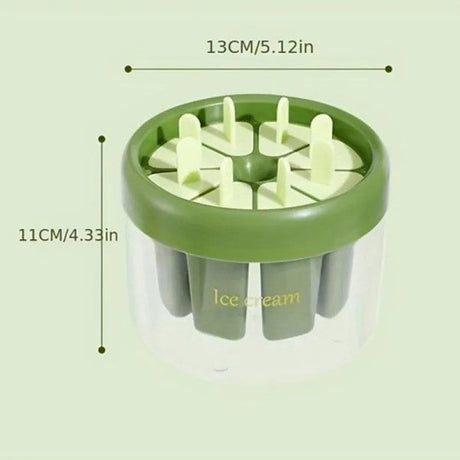Ice Cream Mould Handmade Kitchen Refrigerator Food Grade Reusable Popsicle Making 8 Grid Tray