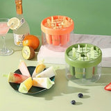 Ice Cream Mould Handmade Kitchen Refrigerator Food Grade Reusable Popsicle Making 8 Grid Tray