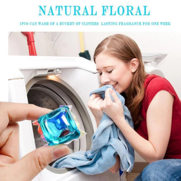 Portable Washing Cleaning Detergent Long Lasting Fragrance Laundry Beads - 12 Pieces