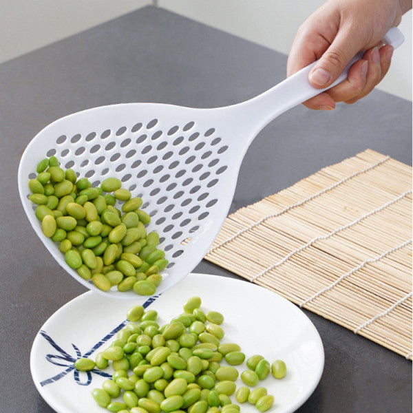 Long Handle Multi-Functional Kitchen Non-Slip Filter Scoop Large Size Noodle Colander Strainer Food Drainer - Shop N Save