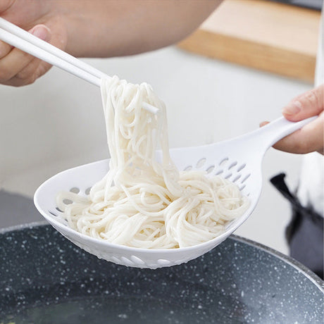 Long Handle Multi-Functional Kitchen Non-Slip Filter Scoop Large Size Noodle Colander Strainer Food Drainer - Shop N Save