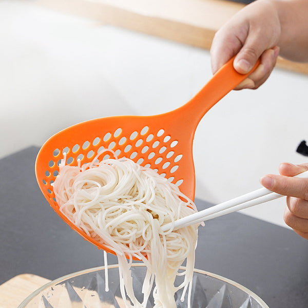 Long Handle Multi-Functional Kitchen Non-Slip Filter Scoop Large Size Noodle Colander Strainer Food Drainer - Shop N Save
