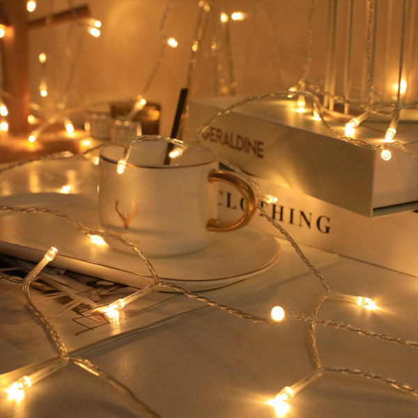 String Lights Warm Style Party Lights Decoration Lights Home Christmas Lights Indoor Outdoor Decor, Direct Power 100 LED Fairy String Lights For Room, Party, Xmas Tree Decorative Light - 10 Meters