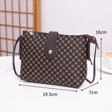 Button Closure Printed Premium Quality Women Shoulder Bag  - Orange