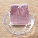 Lace Patched Summer Thin Fabric Women Underwear - Bean Paste