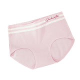 Stripe Patched Summer Thin Fabric Girls Wear Elastic Panty  - Light Purple