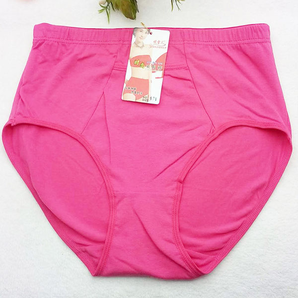 Plain Seamless Fabric Comfortable Wear With Pocket Panty  Women Underwear - Red