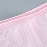 Soft Fabric Elastic Waist Panty High-Quality French Cut Teen Girls Underwear 8-15 Years - Apricot