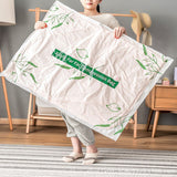 Vacuum Compression Large Thick Coat Household Quilt Bedding Multipurpose Space Saving Storage Bags - 40 x 60cm - White Green