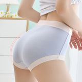 High Elastic Waist Embossed Pattern Women Underwear Undergarments French Cut Panties Girls Lingerie Inner Wear - Sky Blue - Shop N Save
