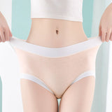 High Elastic Waist Embossed Pattern Women Underwear Undergarments French Cut Panties Girls Lingerie Inner Wear - Pink - Shop N Save
