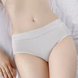 French Cut Elastic Waist Stylish Underwear Plain Color Mini Panty Women Undergarments - Light Gray - Shop N Save