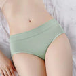 French Cut Elastic Waist Stylish Underwear Plain Color Mini Panty Women Undergarments - Light Green - Shop N Save