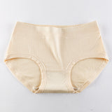 Stay Comfy and Chic with Cotton Blend Elastic Waist Hipster Panties Underwear For Women - Skin - Shop N Save