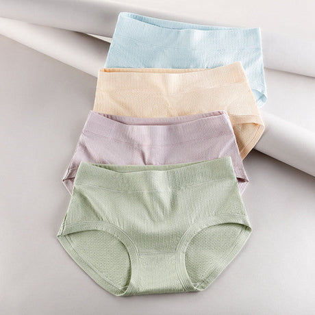 Stay Comfy and Chic with Cotton Blend Elastic Waist Hipster Panties Underwear For Women - Light Blue - Shop N Save