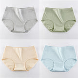 Stay Comfy and Chic with Cotton Blend Elastic Waist Hipster Panties Underwear For Women - Skin - Shop N Save