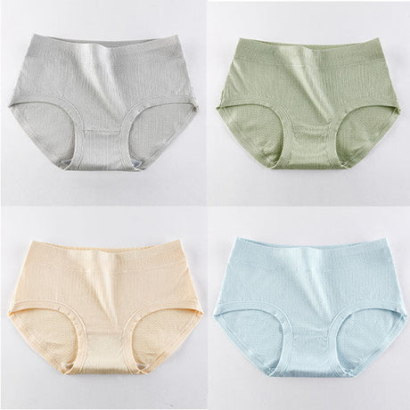 Stay Comfy and Chic with Cotton Blend Elastic Waist Hipster Panties Underwear For Women - Skin - Shop N Save