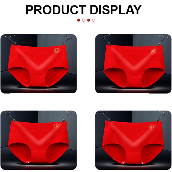 Stylish Red Cotton Hipster Underwear Comfortable Elastic Waist Women's Trendy Innerwear - Shop N Save