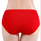 Stylish Red Cotton Hipster Underwear Comfortable Elastic Waist Women's Trendy Innerwear - Shop N Save