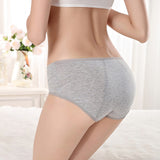 Elegant Lace High Waist Women's Brief Stylish Innerwear Comfortable Cotton Blends Underwear - Gray - Shop N Save