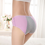 Elegant Lace High Waist Women's Brief Stylish Innerwear Comfortable Cotton Blends Underwear - Light Purple - Shop N Save