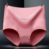 Belly Shaper High Elastic Waist Underwear Brief Stylish Plain Color Women Undergarments - Light Pink - Shop N Save