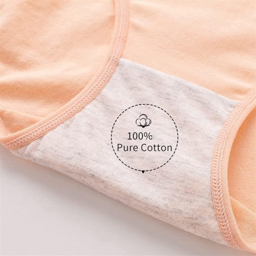 Belly Shaper High Elastic Waist Underwear Brief Stylish Plain Color Women Undergarments - Light Pink - Shop N Save