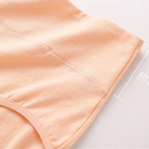 Belly Shaper High Elastic Waist Underwear Brief Stylish Plain Color Women Undergarments - Light Pink - Shop N Save