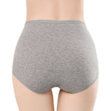 Belly Shaper High Elastic Waist Underwear Brief Stylish Plain Color Women Undergarments - Gray - Shop N Save