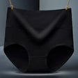Belly Shaper High Elastic Waist Underwear Brief Stylish Plain Color Women Undergarments - Black - Shop N Save
