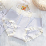 Elastic Waist Two Tone Hipster Panty Women's Innerwear Spandex Underwear's - Light Blue - Shop N Save