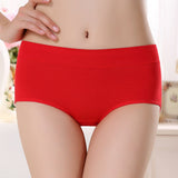 Stylish Hipster Panties Soft Breathable Underwear For Girls Cotton Blends Elastic Fitting Panty - Red - Shop N Save